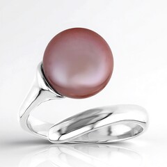 Anello in argento con Perla Ming