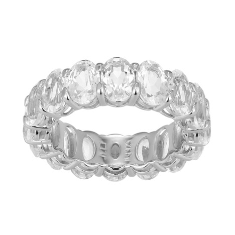 Weißer Topas-Silberring