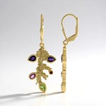 Orecchini in argento con Ametista Zambiana (MONOSONO COLLECTION)