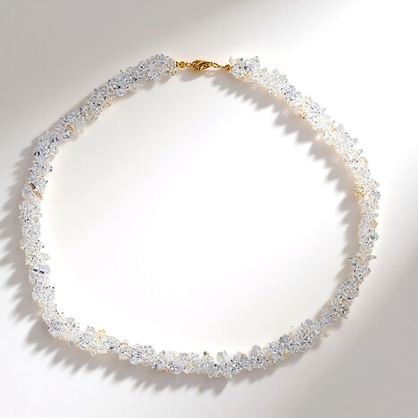 Collier en argent et Quartz blanc