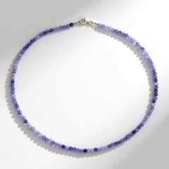 Collana in argento con Tanzanite
