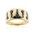 9K Black Diamond Gold Ring (de Melo Gold)