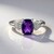 Anello in argento con Ametista