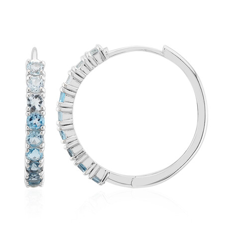 Topas-Silberohrringe