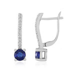 Boucles d'oreilles en argent et Kyanite du Népal