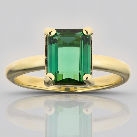 Anello in oro con Tormalina di Golconda (CUSTODANA)