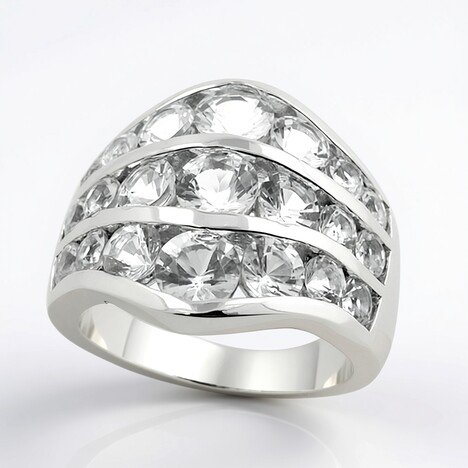 Anello in argento con Danburite