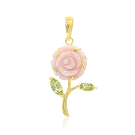 Perlmutt-Silberanhänger