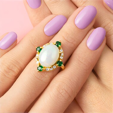 Welo-Opal-Silberring