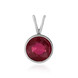 Colgante en plata con Rubí de Bemainty