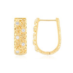 Zilveren oorbellen met zirkonen