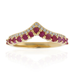 Ruby Silver Ring