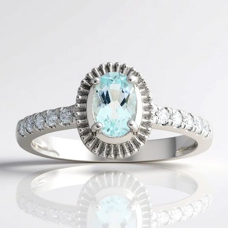 Anello in argento con Ambligonite