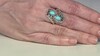 Anillo en plata con Turquesa bella durmiente (Desert Chic)
