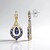 Boucles d'oreilles en argent et Tanzanite (Gems en Vogue)