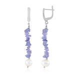 Tanzanite Silver Earrings (Riya)