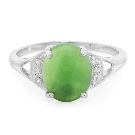 Imperial Chrysoprase Silver Ring