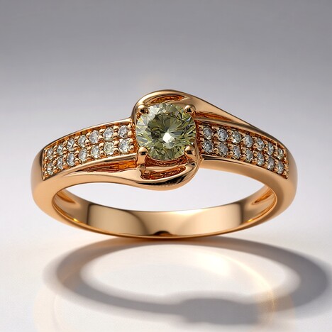 Anello in oro con Diamante Rose de France VS1 di Argyle (Annette)