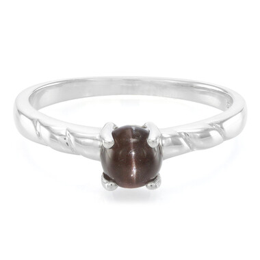 Anillo en plata con Escapolita ojo de gato