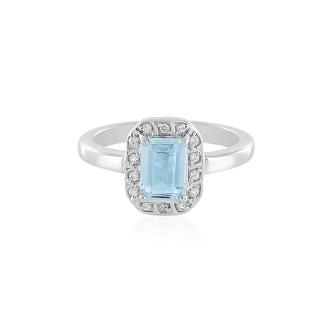 Aquamarin-Silberring