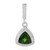 Pendentif en argent et Diopside de Russie
