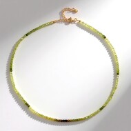 Collana in argento con Grossularia