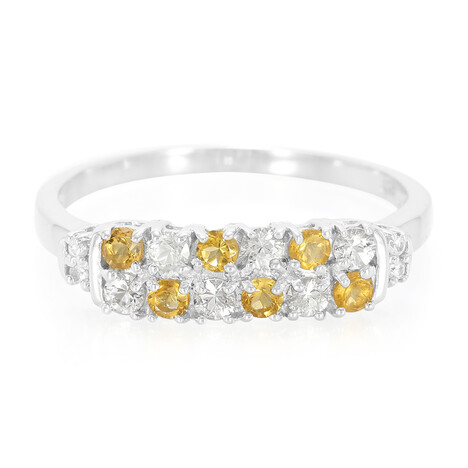 Anillo en plata con Citrino