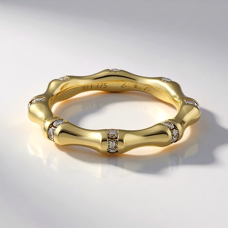 Anello in oro con Diamante Champagne I3 (de Melo Gold)