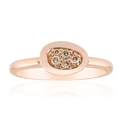 Bague en or et Diamant rose de France SI1 d'Argyle 