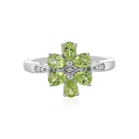 Anello in argento con Peridoto Arizona