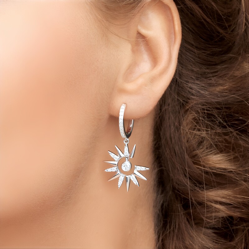 Pendientes en plata con Zircón