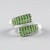 Bague en argent et Diopside de Russie