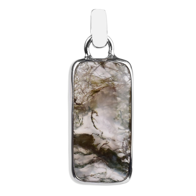 Java Mos Agaat Zilver Hanger