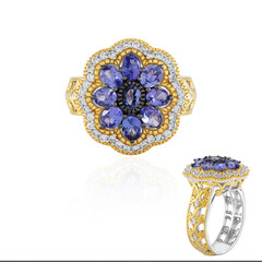 Anillo en plata con Tanzanita (Gems en Vogue)