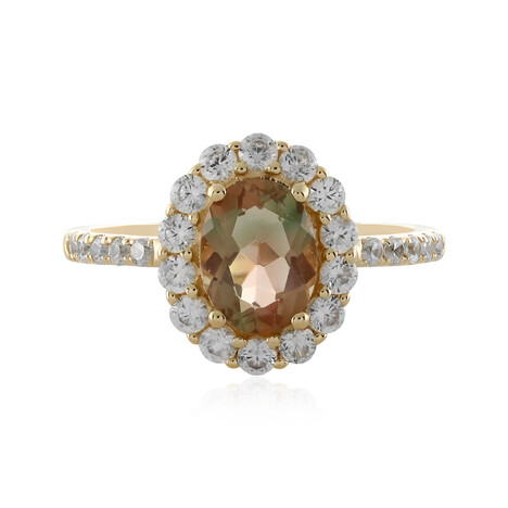 Gouden ring met een Oregon zonnesteen