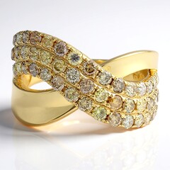 SI2 Fancy-Brillant-Goldring