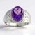 Anello in argento con Ametista (Pallanova)
