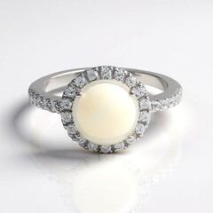 Anello in argento con Opale di Welo