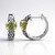 Orecchini in argento con Tsavorite del Kenya (Remy Rotenier)