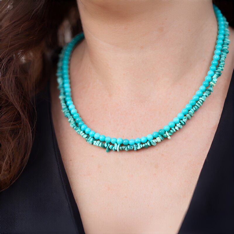 Collana in argento con Amazzonite