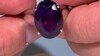 Anillo en plata con Amatista de Zambia