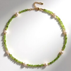 Collana in argento con Peridoto