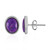 Boucles d'oreilles en argent et Turquoise pourpre de Mohavie