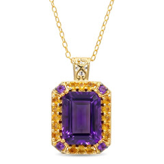 Collier en argent et Améthyste