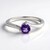 Anello in argento con Ametista Siberiana