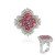 Anillo en plata con Topacio rosa (Dallas Prince Designs)