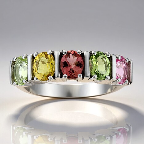 Anello in argento con Tormalina (Pallanova)