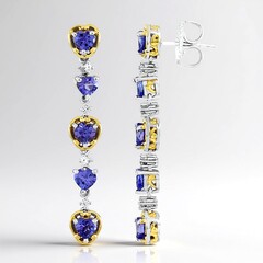 Orecchini in argento con Tanzanite