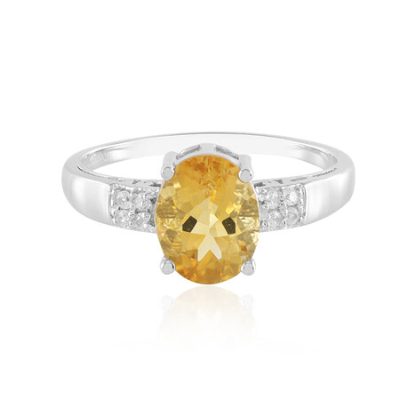 Citrine Silver Ring