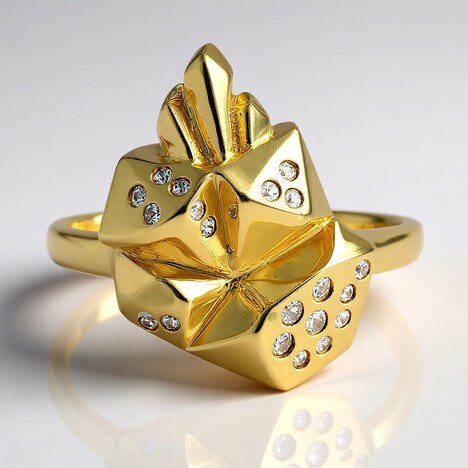 Bague en argent et Saphir blanc (Jahdo)